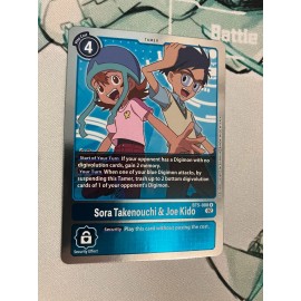 Sora Takenouchi & Joe Kido BT5-088 R Digimon CCG | Resurgence Booster NM