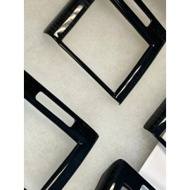 LAND ROVER RANGE ROVER SPORT 06-09 BLACK OAK WOOD FACIA KIT AIR VENTS SET OF 4