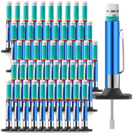50 Packs Tire Tread Depth Gauge Color Coded Tyre Depth Gauge Tool Tread Accurate Measure Tools Metric Gauges for Car Trucks Various Vehicle(Blue)