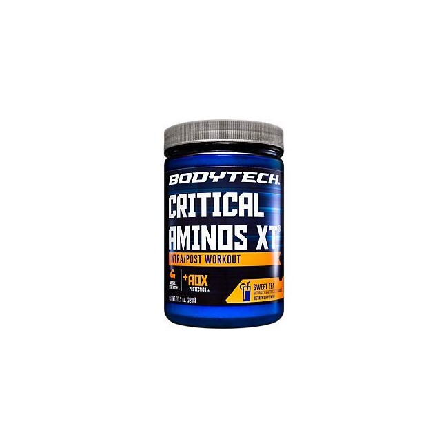 BodyTech Critical Aminos XT, Sweet Tea Flavor, Intra/Post Workout, Supports Muscle Recovery (15.5 Ounces Powder)