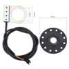 Jadeshay Electric Bike Speed Sensor, 12 Magnets Electric Bicycle Pedal