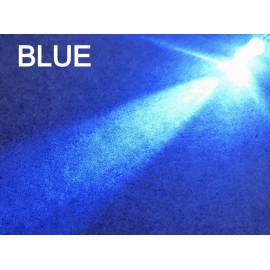 USA-LEDs 1pcs Pre-Wired 5mm BLUE LED! 3VDC! Super Bright! Made In USA!