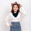 Pistha 27.5 inch Satin scarf Square Ribbon Neck Scarf (Navy