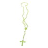 HELYZQ Plastic Rosary Beads Luminous Necklace Catholicism Prayer Religious Jewelry