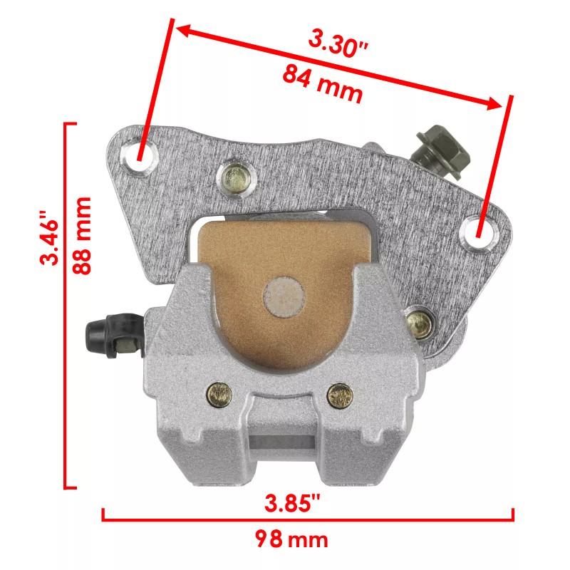Caltric Front Left and Right Brake Caliper fits Yamaha 4WV-2580T-10-0