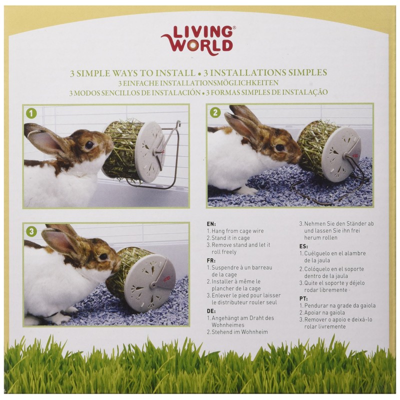 Living World Spinning Hay Dispenser Wheel, 13 x 13 x