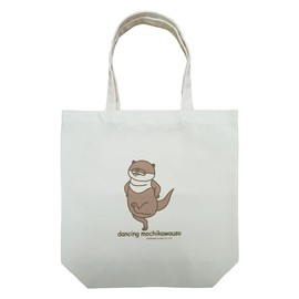 Sinada Global Mochi Series Tote Bag, Mochikawa Lie Pattern, White, Miscellaneous Goods, Bag, Eco Bag, Tote, Animal, Otter, Lie Animal