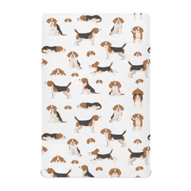 Crib Sheets for Boys Girl Beagle Puppy Breathable Mini Crib Mattress Sheets Fitted,Toddler Baby Sheets for Crib Mattress 39 * 27 * 5In