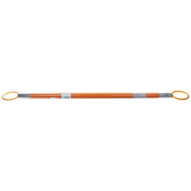 Cortina Retractable Cone Bar with Silver Reflective Tape, Extends 5' to 9', 03-824CB, Orange/Silver
