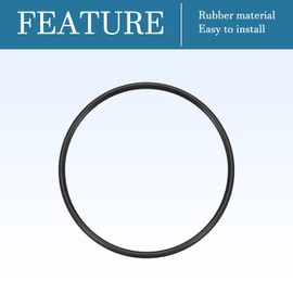 QUARKZMAN Nitrile Rings O-Ring Round Washer 60 mm x 54 mm x 3 mm for Tap Plumber Repair Seal Connection, Black Pack of 5