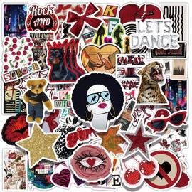 Aesthetic Downtown Girls Stickers Pack, 50PCS Cool Trendy Y2K Stickers for Water Bottle Funny Waterproof Sticker for Teens Adults Vinyl Sticker for Laptop Skateboard Party Supplies