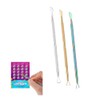 3 PCS Multicolor Delicate Lottery Ticket Scratcher Tool, Metal Multi-Use