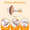 4PCS Fan Facial Brushes, Esthetician Fluffy Fan Blush Brush