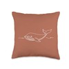 Global Oceans Whale Watching Marine Life Blue Whale Throw Pillow