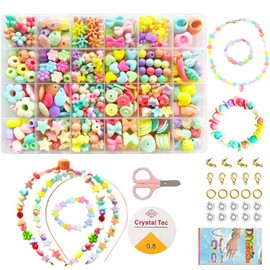 Vytung Beads DIY Accessories Bracelet Bead Toys, 24 Types with Storage Case