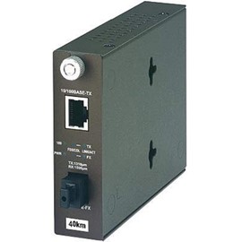 TRENDnet 100Base-TX to 100Base-FX Dual Wavelength Single Mode SC Fiber Media Converter TX:310nm (40 Km, 24.9 Miles), RJ-45 port, Fiber to Ethernet Converter, Lifetime Protection, TFC-110S40D3