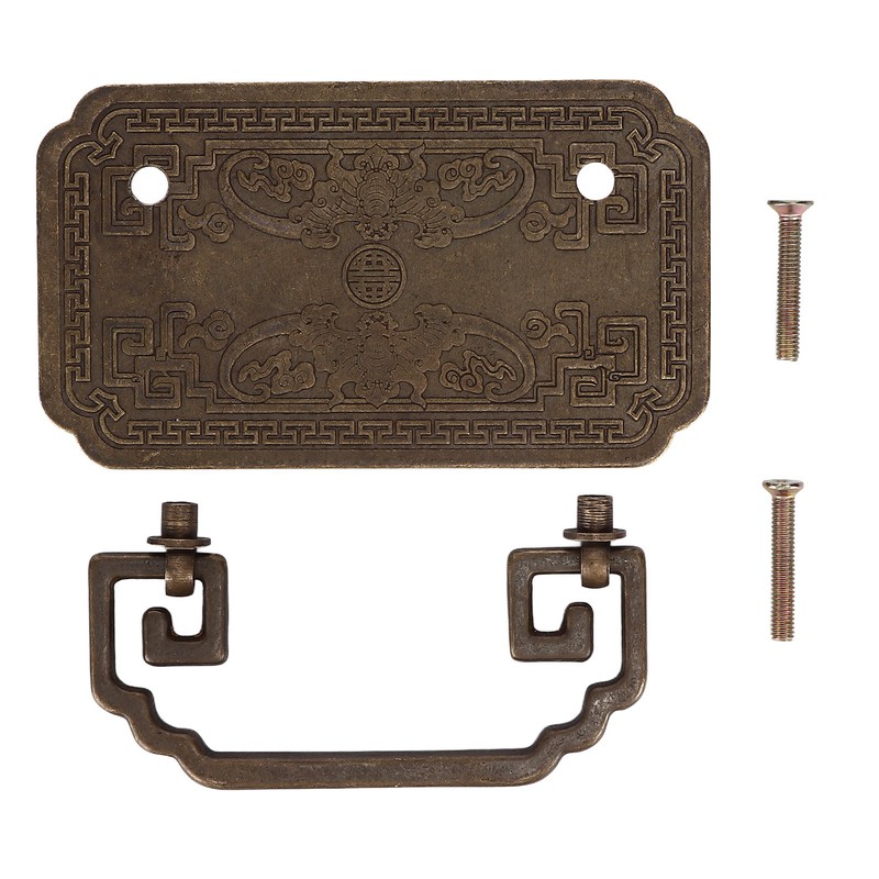 Antique Drawer Handle Tetragonal Bat Handle Antique Chinese Retro Style