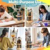 Dlicoda 52 Holes Paint Brush Holder, 360° Rotating Paint Brush