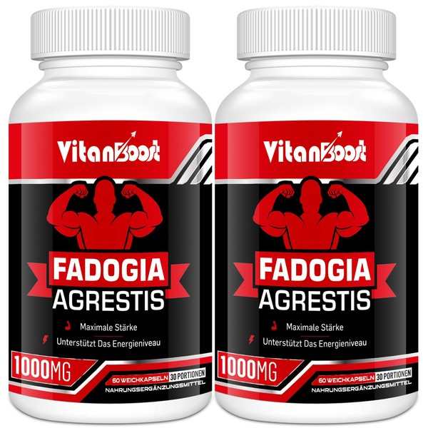 Fadogia agrestis 1000 mg with Ashwagandha & Zinc, Maximum Strength Fadogia Agrestis Extract Supplements, Gluten Free, Non-Gentor (Pack of 60)