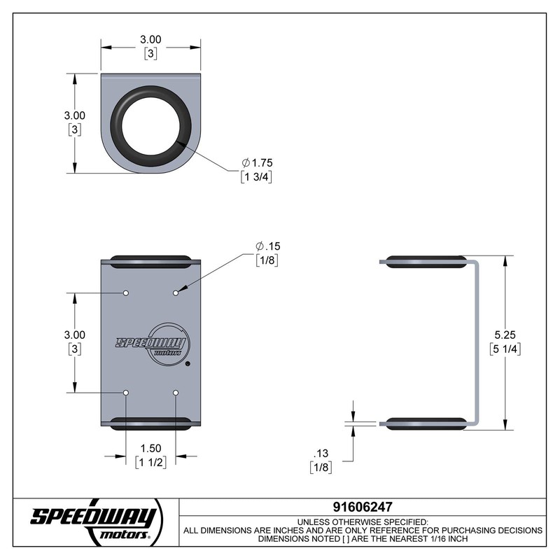 Wall Mount Flashlight Holder, Aluminum, 1-3/4 Inch Hole