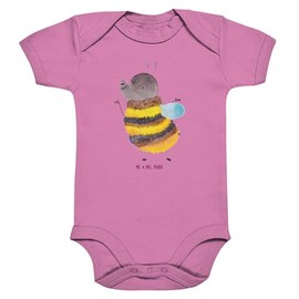 Mr. & Mrs. Panda Organic Baby Bodysuit Hummel Fluffy Cotton, pink