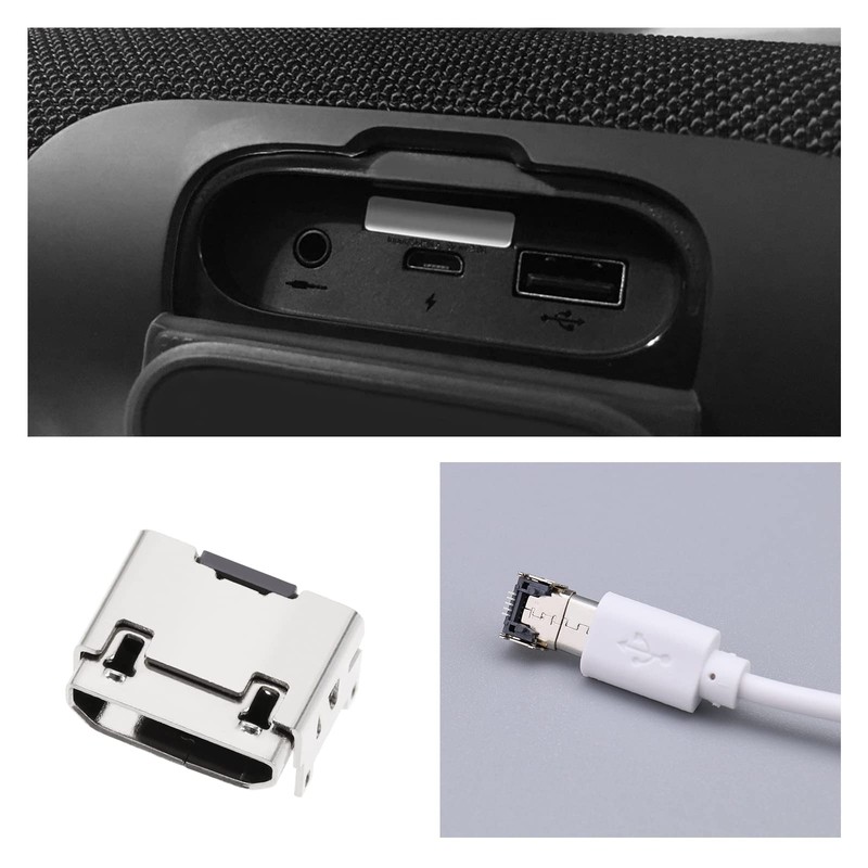 VGOL Pack of 5 Micro USB Charging Port Replacement Compatible