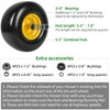 AR-PRO (2-Pack) 13x6.50-6 Flat Free Tire and Wheel, Replacement Solid