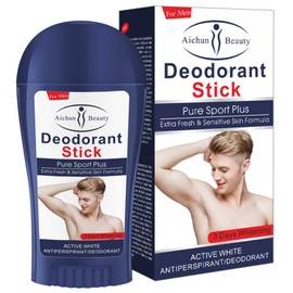 AICHUN BEAUTY Men Deodorant Stick Antiperspirant Underarm Skin Repair Rough Pores Moisturizing Sooth Fresh Odor 50ml/1.7oz