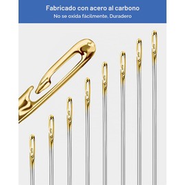 Agujas de coser autorroscantes CHAFFIT 48 pcs – 3 tamaños acero inoxidable