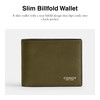 Coach Men's Slim Billfold Wallet, Olive
