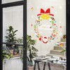 2 Sheets Christmas Window Clings Christmas Tree Snowman Snowflakes Santa