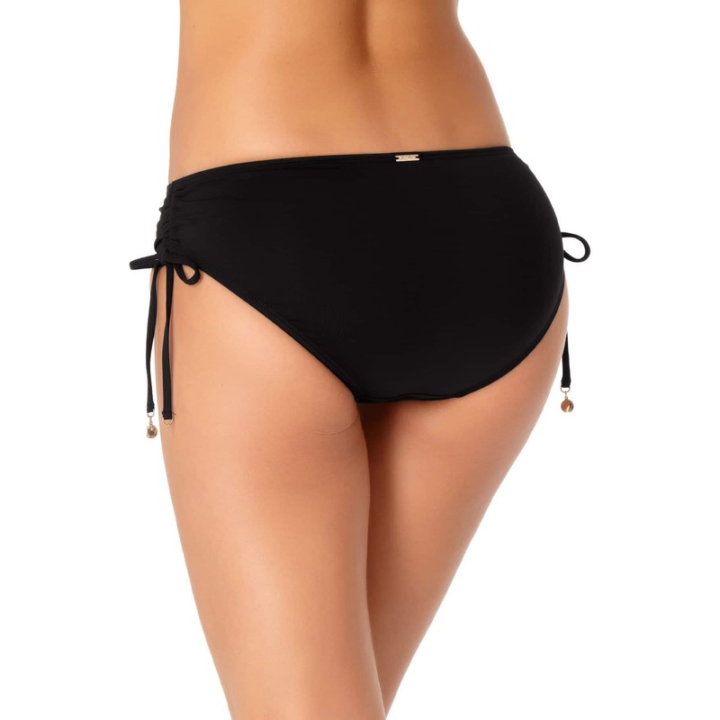 Anne Cole - Parte Inferior de Bikini,18MB30001, para Mujer, Negro,