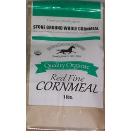 Organic Bloody Butcher (Red) Cornmeal, Fresh Stone Ground, Farmer Direct, non-GMO 1 lb.