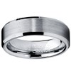 Metal Masters 6MM High Polish/Matte Finish Tungsten Ring, Bands Size