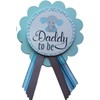 Dad to Be Pin Elephant Baby Shower Button It's a Boy for daddy to wear, Blue & White, Baby Sprinkle