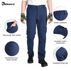 Ellobird Mens Flex Cargo Hiking Pants, Work Outdoor, Water Repellent