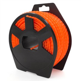 Zeqeey Twist Square Trimmer Line Heavy Duty Grass Strimmer String Diameter 3mm Length 33m Nylon Trimmer Cord Rope