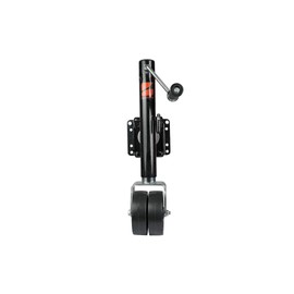 Bastion Distribution Black Boat/Marine Jack with Double Wheel | Swivel Mount | Bolt On | Smooth Operation | Side-Wind Crank | 6" Wheel | 1200lb Capacity | BD-SW-1200-SM-CW-002-BLK