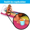 BigMouth Inc. Giant Rainbow Lounge Pool Float, Thick Vinyl Raft,