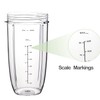 Replacement Cups for Nutribullet Blender N12-1001, NBR-0601, NBR-0801, NBR-1201, NB9-0901,
