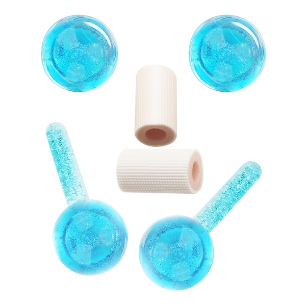 Lazzybeauty Ice Balls, Blue Ice Ball for Facial, Cold Freezer