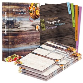 PRICARO Farmhouse Recipe Folder Complete Set A4 8 Pieces