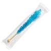 Blue Rock Candy Sugar Sticks - Blue Raspberry Flavored -