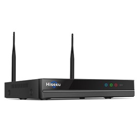 5-megapixel video recorder 1944P/5MP motion detection area, 24/7 recording, compatible with Hiseeu wireless cameras (hard disk not included)