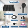 12" All Metal Shower Head, High Pressure 10-Spray Handheld Showerhead