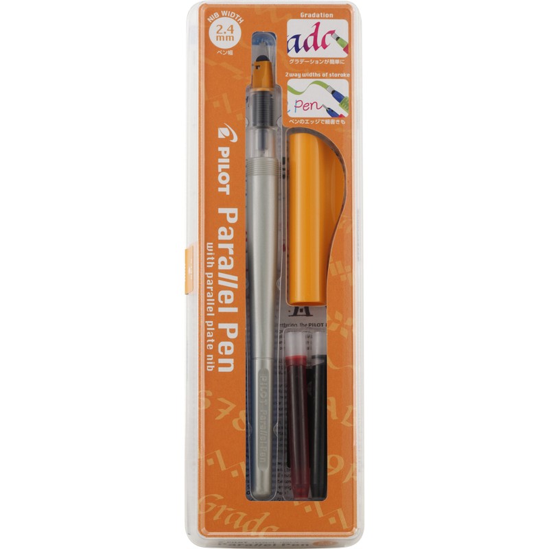 Pilot Parallel Calligraphy Pen Set, 2.4mm Nib with Black and