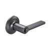 Yale Valdosta Round Lever Entry (Keyed), Suede Black
