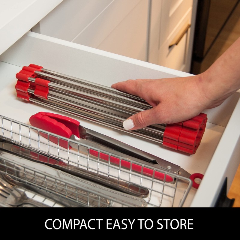Total Rack, Expands 10" to 21", 10-Inch-Wide Multipurpose Over-Sink Dish-Drying