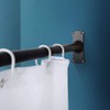 PrettyHome L Shapaed Bathroom Bathtub Corner Shower Curtain Rod Large