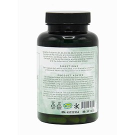 G&G Vitamins Super Balanced Vitamin B Complex 50 mg with Niacin 120 Veg. Capsules (53.6 g) (Vegan)